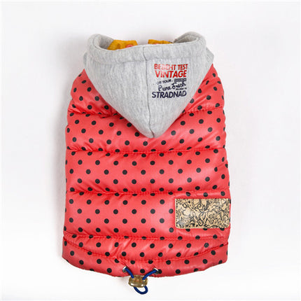 Winter Polka Dot Pet's Vest - wnkrs