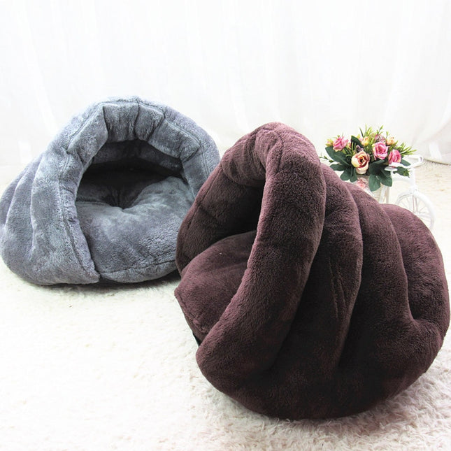 Cute Cosy Warm Plush Cat Nest - wnkrs