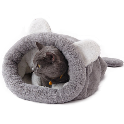 Cute Warm Animal Shaped Plush Cat Sleeping Bag - wnkrs