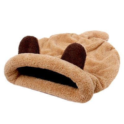 Cute Warm Animal Shaped Plush Cat Sleeping Bag - wnkrs