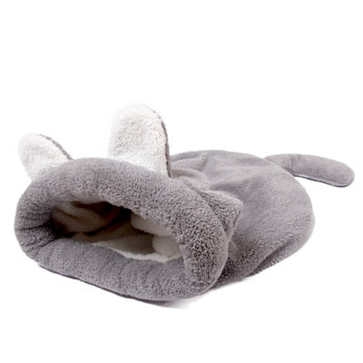 Cute Warm Animal Shaped Plush Cat Sleeping Bag - wnkrs