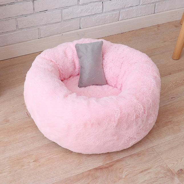 Fleece Round Bed for Cats - wnkrs