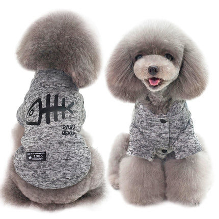 Cute Fish Printed Dog Vest - wnkrs