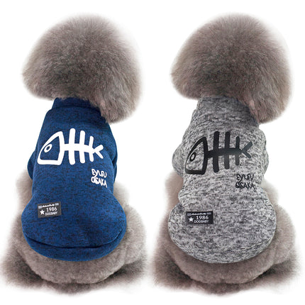 Cute Fish Printed Dog Vest - wnkrs