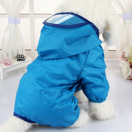 Hooded Dog Raincoat with Peak - wnkrs