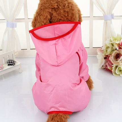 Hooded Dog Raincoat with Peak - wnkrs