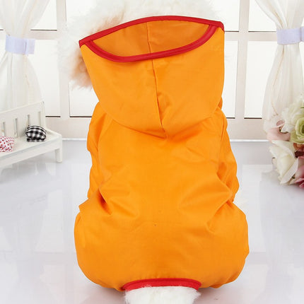 Hooded Dog Raincoat with Peak - wnkrs