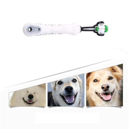 Three Sided Toothbrush for Pets - wnkrs