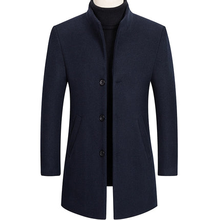 Men's Thick Stand Collar Coat - Wnkrs