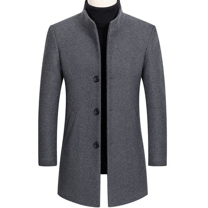 Men's Thick Stand Collar Coat - Wnkrs