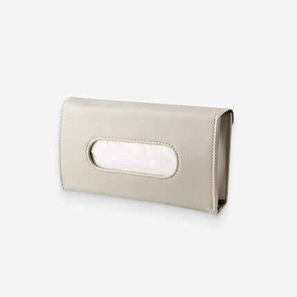 Beige Polyurethane Tissue Box Cover - wnkrs