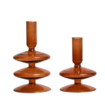 Pillar Shaped Glass Candle Holder - wnkrs