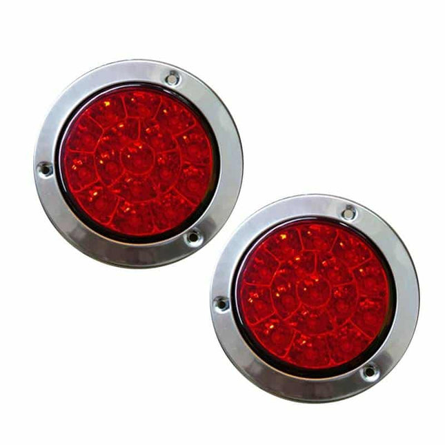 16 LEDs Red Car Tail Lights 1 Pair Set - wnkrs