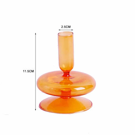 Nordic Multicolored Glass Candle Holder - wnkrs