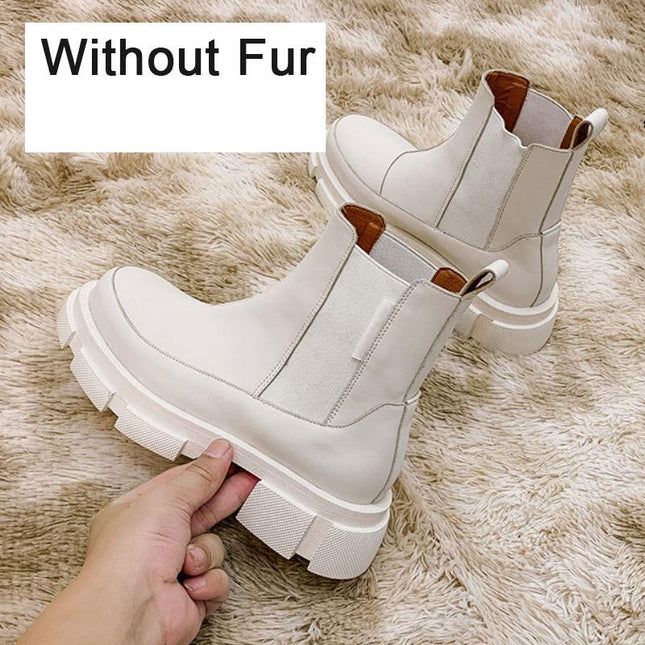 Women's High Heel Warm Ankle Boots - Wnkrs