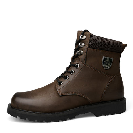 Warm Waterproof Genuine Leather Men's Boots - Wnkrs