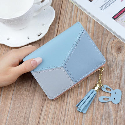 Geometric Printed Short Wallet for Women - Wnkrs