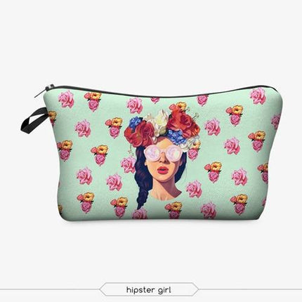 Women's Printed Makeup Bag - Wnkrs