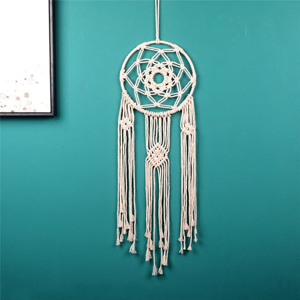 Macramé Cotton Woven Dream Catcher Wall Decoration - wnkrs