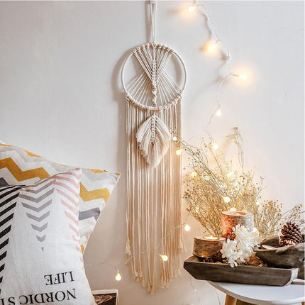 Macramé Cotton Woven Dream Catcher Wall Decoration - wnkrs