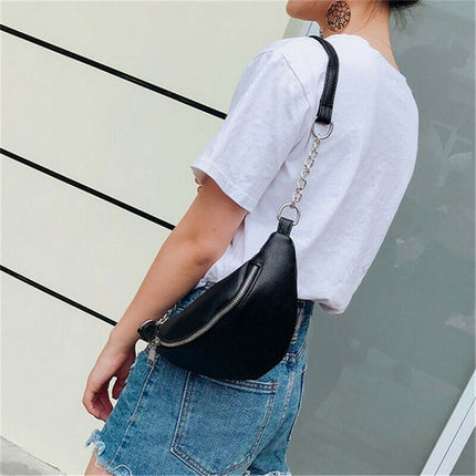 Women's Fashion Waist Leather Bag - Wnkrs