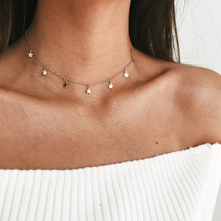 Women's Stars Choker Necklace - Wnkrs