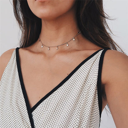 Women's Stars Choker Necklace - Wnkrs