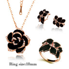 anillo-pendientes-colgante-oro-rosa-negro