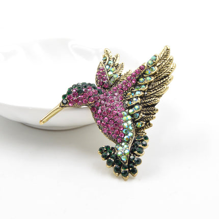 Women's Lovely Hummingbird Brooch - Wnkrs