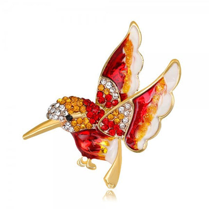 Women's Enamel Songbird Brooch - Wnkrs