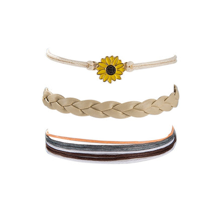 Bohemia Sunflower Charm Anklets - Wnkrs