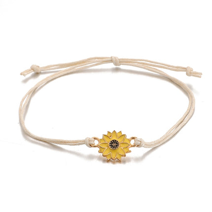 Bohemia Sunflower Charm Anklets - Wnkrs