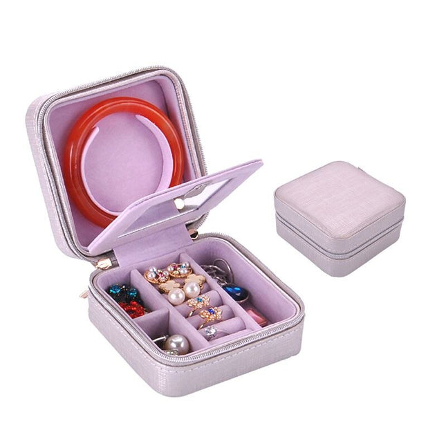 PU Leather Fashion Casket Mini Jewelry Storage Box - Wnkrs