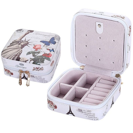 PU Leather Fashion Casket Mini Jewelry Storage Box - Wnkrs