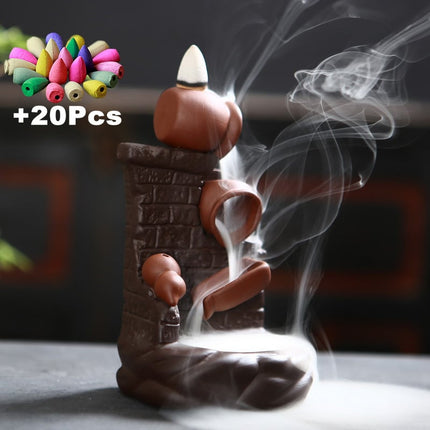 Vintage Style Ceramic Incense Burner - wnkrs