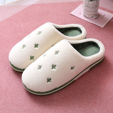 Anti-Slip Berry Patterned Warm Plush Slippers - Wnkrs