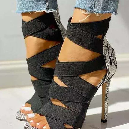 Gladiator Styled High Heels - Wnkrs