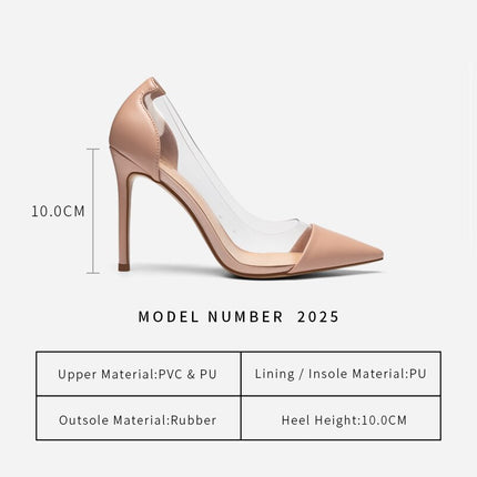 Women's Super High Heels Pointed Toe Thin Shoes - Wnkrs