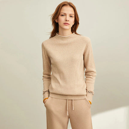 Women's Half-High Collar Full Sleeved Jumper - Wnkrs