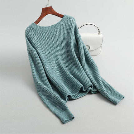 Women's Casual Round Neck Jumper - Wnkrs