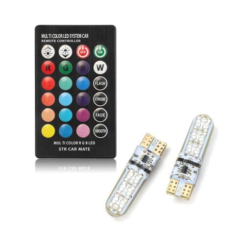 RGB LED Car Lights with Remote Control - wnkrs