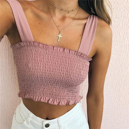 Elastic Summer Crop Top - Wnkrs