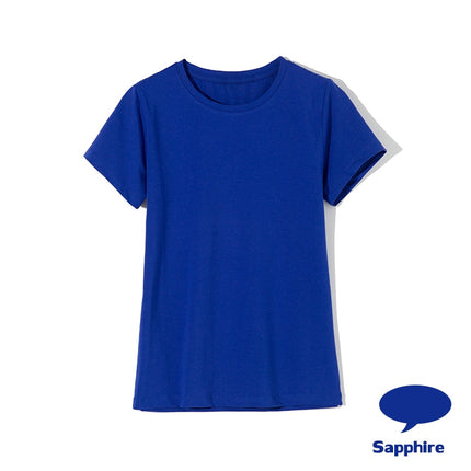 Elastic Plain Cotton T-Shirt for Women - Wnkrs