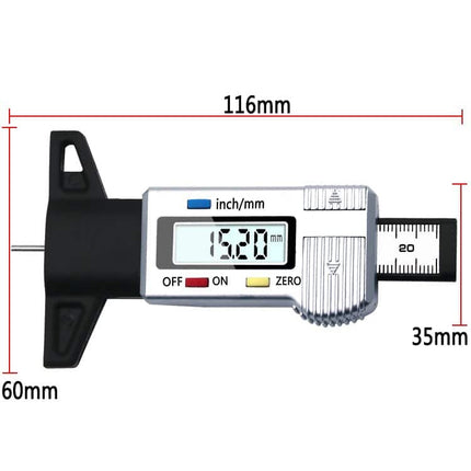 Digital Car Tire Tread Depth Gauge - wnkrs