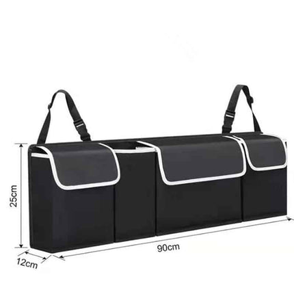 Contrast Trim Car Trunk Organizer - wnkrs