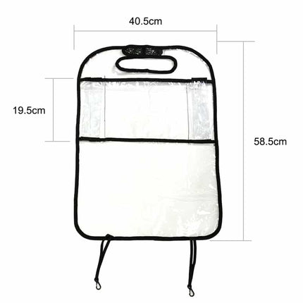 Transparent Car Seat Back Protector and Organizer - wnkrs