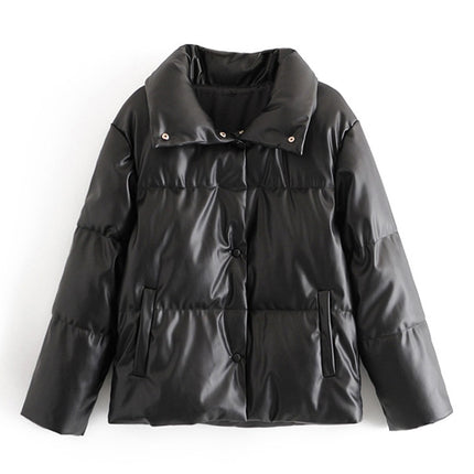 Women's PU Leather Parka - Wnkrs