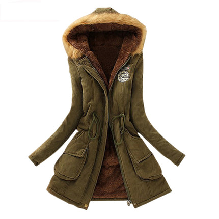 Women's Warm Fur Collar Parka - Wnkrs