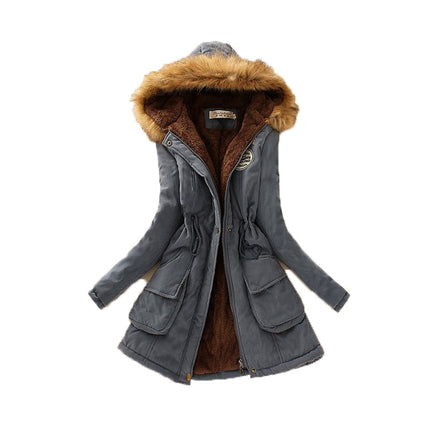 Women's Warm Fur Collar Parka - Wnkrs