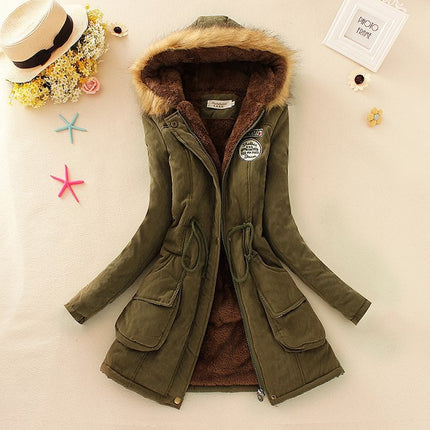 Women's Warm Fur Collar Parka - Wnkrs